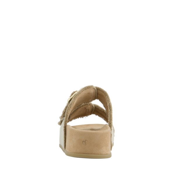 Paul Green - Slippers i sand med sp�nder og plateaus�l - 6221