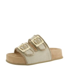 Paul Green - Slippers i sand med sp�nder og plateaus�l - 6221