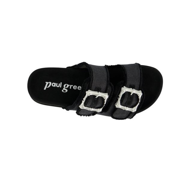 Paul Green - Slippers i sort med sp�nder og plateaus�l - 6221