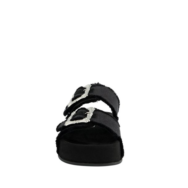Paul Green - Slippers i sort med sp�nder og plateaus�l - 6221