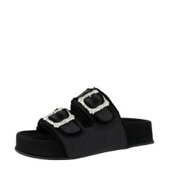 Paul Green - Slippers i sort med sp�nder og plateaus�l - 6221