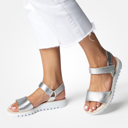 Paul green - Sandal i slv med chunky sl - 7781