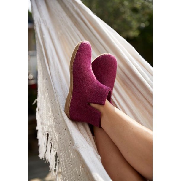 Glerups - Ankelstvle i cranberry