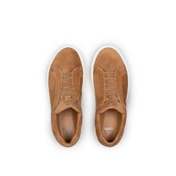 Lloyd - Sneakers i camel ruskind med elastik-sn�re - Metro