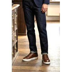 TGA By Ahler - Sneaker i cognac med sn�re og hvid s�l - 111