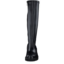 Paul Green - Stvle i sort skind med stretch i skaft - 8141