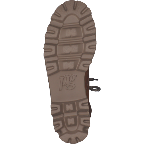 Paul Green - Stvlette i lys cognac skind med snre, lynls og grov sl - 8146