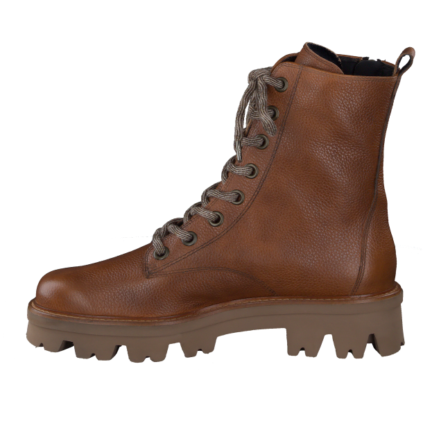 Paul Green - Stvlette i lys cognac skind med snre, lynls og grov sl - 8146