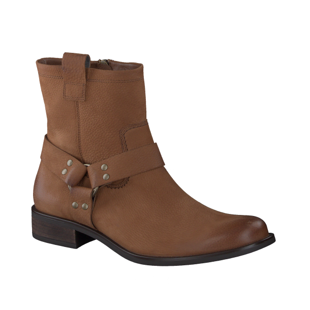 Paul Green - Biker i cognac nubuck - 8188