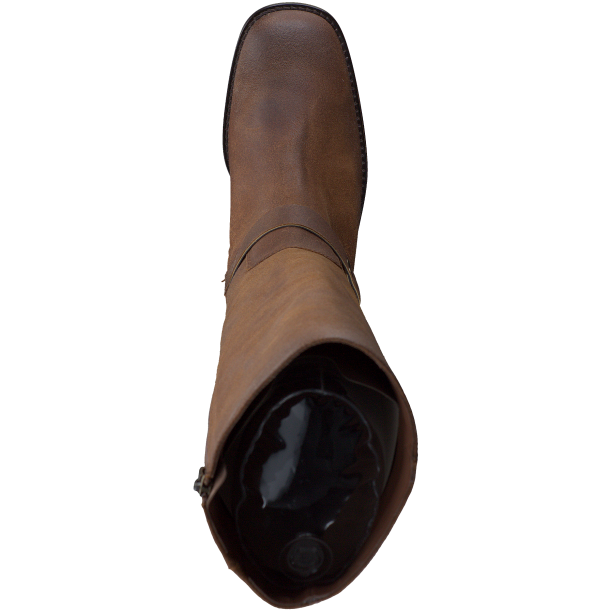 Paul Green - Biker med langt skaft og blokhl i brun - 8196