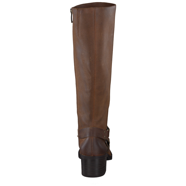 Paul Green - Biker med langt skaft og blokhl i brun - 8196