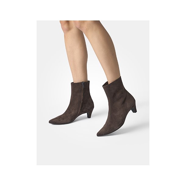 Paul Green - Stvlette i brun ruskind med lille hl - 8288