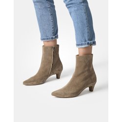 Paul Green - Stvlette i sandfarvet ruskind med lille hl - 8288