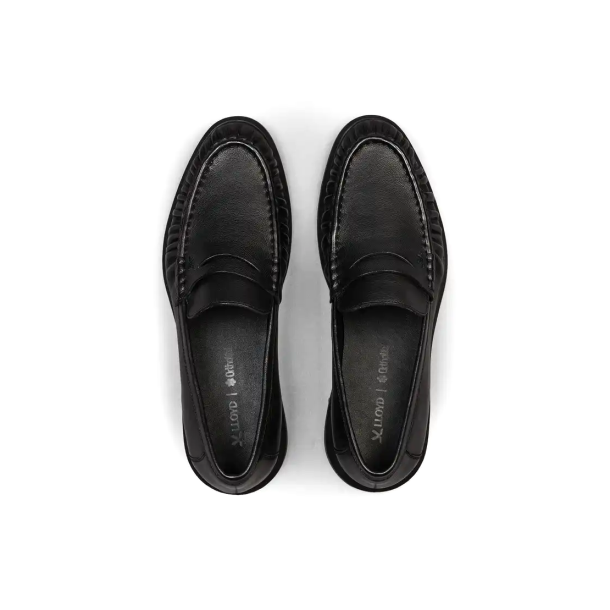 Lloyd herre - Loafer i sort med rynke-effekt - N-Stride