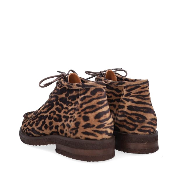 Billi BI - Ankelstvle i leopard med snre og rgummi - A7025