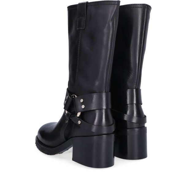 Billi Bi - Biker med trekvartlangt skaft i sort - A7196