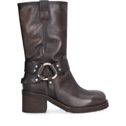 Billi Bi - Biker med trekvartlangt skaft i brun - A7196