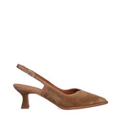Billi bi - pumps i brun ruskind med slingback - A8089