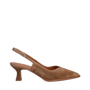 Billi bi - pumps i brun ruskind med slingback - A8089