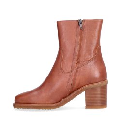 Billi Bi - Stvlette i cognac med moderat blokhl - A9162
