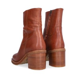 Billi Bi - Stvlette i cognac med moderat blokhl - A9162