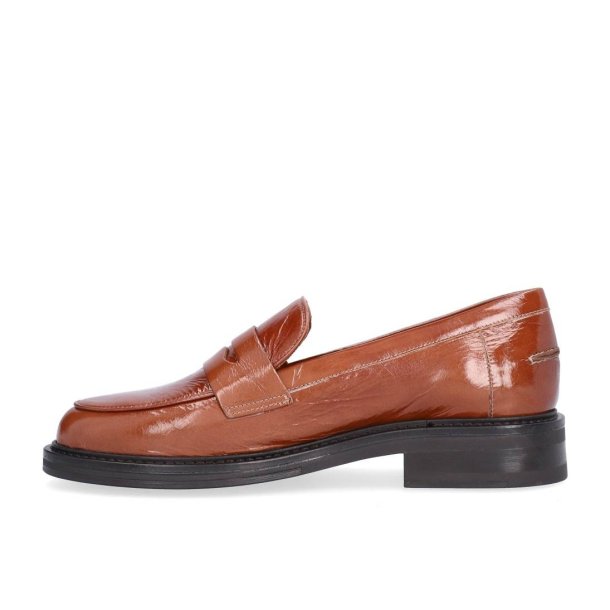 Billi Bi - Loafer i caramelfarvet lak - A9300