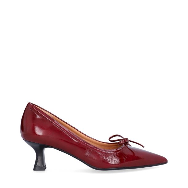 Billi Bi - Pumps i rubinrd med sljfe - A9329