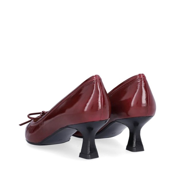 Billi Bi - Pumps i rubinrd med sljfe - A9329