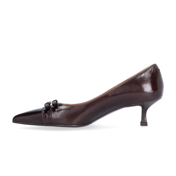 Billi Bi - Pumps i brun lak med sl�jfer - A9452