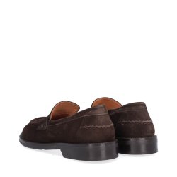 Billi Bi - Loafer i m�rkebrun med bred snude - B1125
