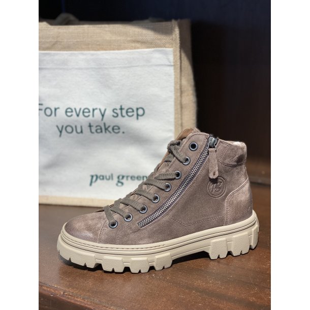 Paul Green - St�vlette i lys brun med chunky s�l - 5210