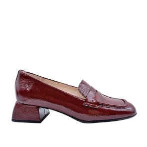 Wonders - loafer i vinr�d lak med lille h�l - D-1204
