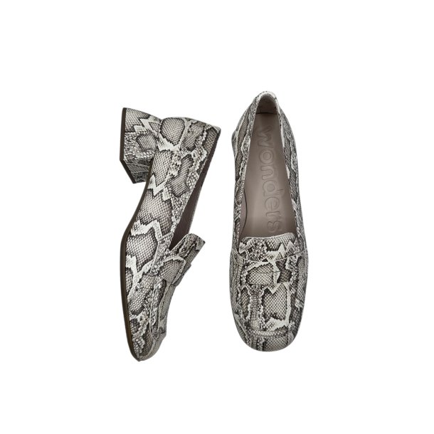 Wonders - Loafer i snake med lille h�l - D1204