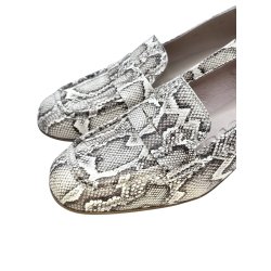 Wonders - Loafer i snake med lille h�l - D1204