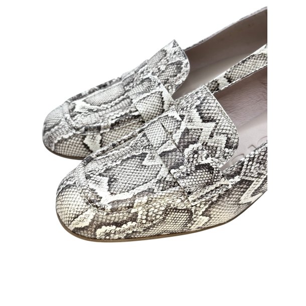 Wonders - Loafer i snake med lille h�l - D1204