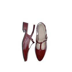 Wonders - Sko i vinr�d med slingback og lille h�l - B9732
