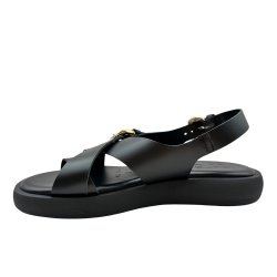Wonders - Sandal i sort med plateau og sp�nder - AB1332