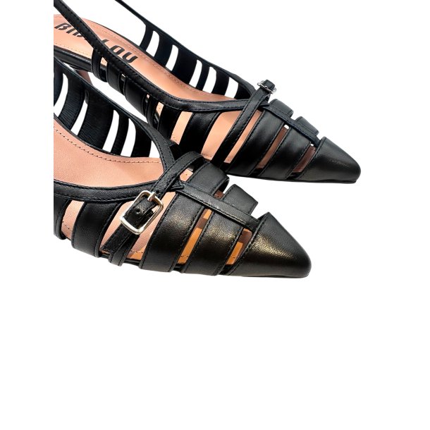 Bibi Lou - Pumps i sort med sp�nde og lille h�l
