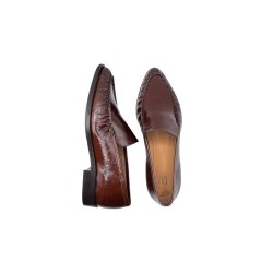 Billi Bi - Loafer i cognac lak med spids snude - A9677