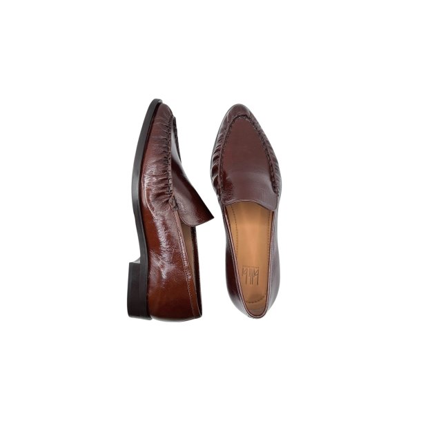 Billi Bi - Loafer i cognac lak med spids snude - A9677