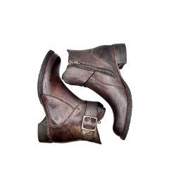 Bubetti - St�vlette i m�rkebrun med h�l og sp�nde - 9920