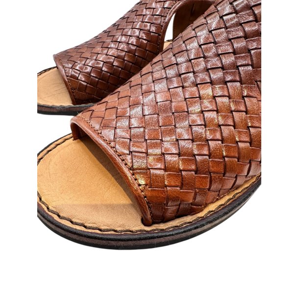 Bubetti - Sandal i cognac med flet og lynl�se - 3585