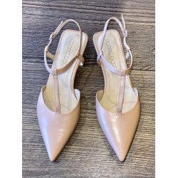 Pomme D`or - Pumps i varm sand med T rem - 2254