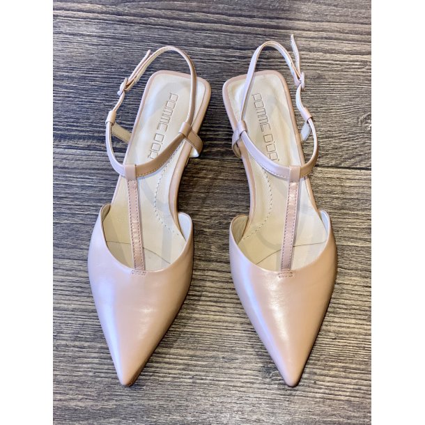 Pomme D`or - Pumps i varm sand med T rem - 2254