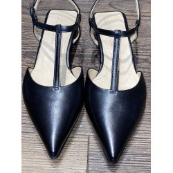 Pomme D`or - Pumps i sort med T rem - 2254