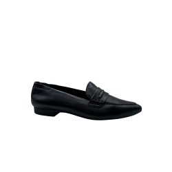 Paul Green - Flad loafer i sort med spids snude - 1225