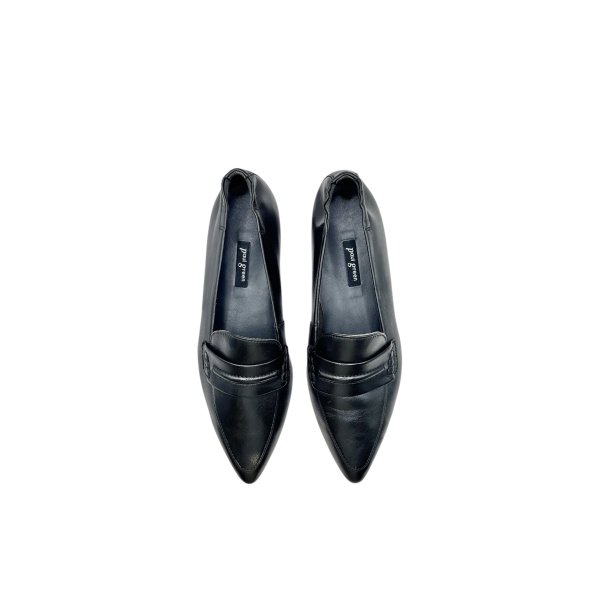 Paul Green - Flad loafer i sort med spids snude - 1225