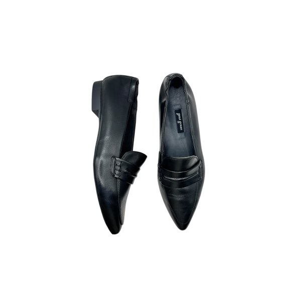 Paul Green - Flad loafer i sort med spids snude - 1225
