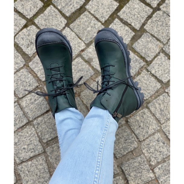 Lofina - Stvlette med snre og lynls i grn med grov sl - I6-965