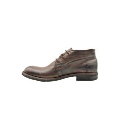 Bubetti herre - Ankelst�vle i antik brun med sn�rre - 8484